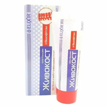 Krem na Stawy i Kręgosłup Żywokostowy z Biszofitem 75 ml - Elixir