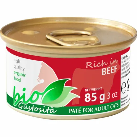 Karma Dla Kota Bio Wołowina 85 g Gustosita