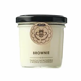 Świeca Sojowa Brownie 120 ml - Miodowa Mydlarnia
