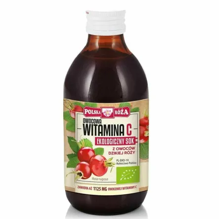 Ekologiczny Sok z Owoców Róży NFC 250 ml - Polska Róża