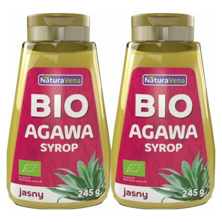 2 x Syrop z Agawy Jasny 245 g Bio -  NaturAveena