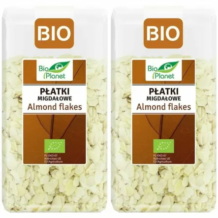 2 x Płatki Migdałowe (Migdały Cięte) Bio 300 g - Bio Planet