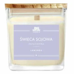 Świeca Sojowa o Zapachu LAWENDA 205 g - Big Nature