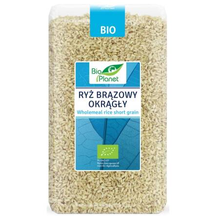 Ryż Brązowy Okrągły Pełnoziarnisty Bio 1 kg - Bio Planet