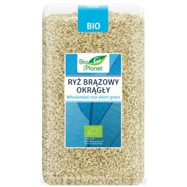 Ryż Brązowy Okrągły Pełnoziarnisty Bio 1 kg - Bio Planet