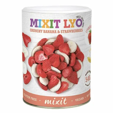 Chrupiące Owoce Banan Truskawka 80 g - Mixit