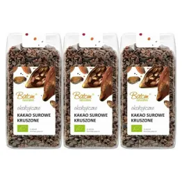 3 x Kakao Surowe Kruszone Bio 250 g - BATOM