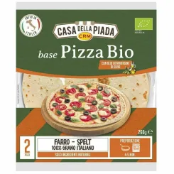 Spody do Pizzy Orkiszowe Bio 2 Sztuki (260 g) - Casa Della Piada
