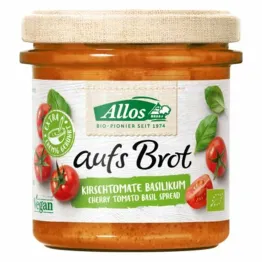 Pasta Kremowa z Pomidorami Cherry i Bazylią Bezglutenowa Bio 140 g Allos