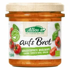 Pasta Kremowa z Pomidorami Cherry i Bazylią Bezglutenowa Bio 140 g Allos
