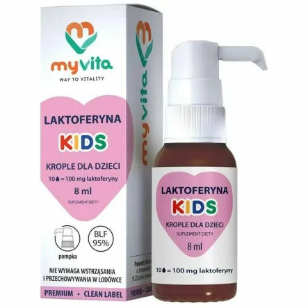 Laktoferyna Kids Krople Dla Dzieci 8 ml - MyVita