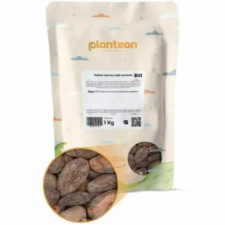 Kakao Ziarno Całe Surowe BIO 1 kg - Planteon