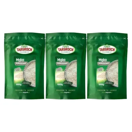 3 x Mąka Kokosowa 1 kg - Targroch