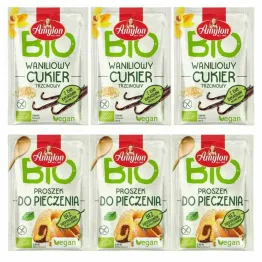 3 x Cukier Waniliowy Trzcinowy Bio 8 g - Amylon + 3 x Proszek do Pieczenia Bezglutenowy Bio 12 g - Amylon