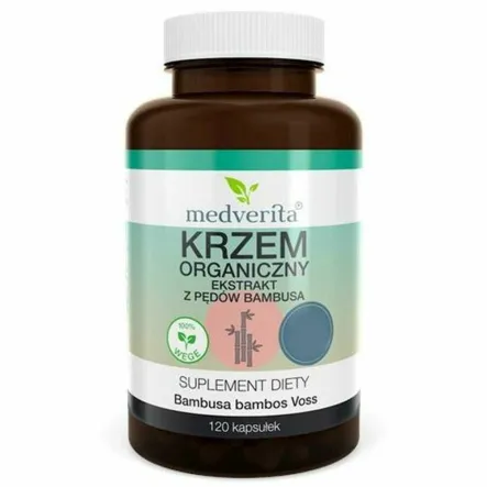 Krzem Organiczny z Pędów Bambusa Vege 120 Kapsułek - Medverita