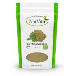 Mąka Konopna Bio 20-27 % Białka 500 g - NatVita