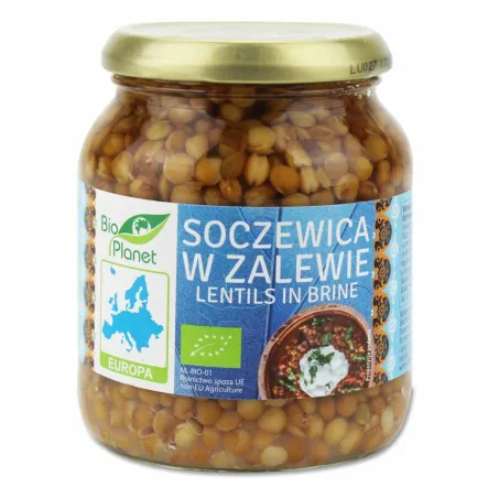 Soczewica w Zalewie Bio 360 g (210 g) - Bio Planet - Przecena Krótka Data Minimalnej Trwałości