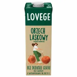 Napój Orzech Laskowy Bez Dodatku Cukru 1 l - Lovege