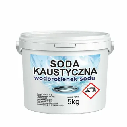 Soda Kaustyczna Wodorotlenek Sodu 5 kg - Vitafarm