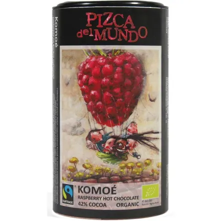 Czekolada do Picia o Smaku Malinowym Bio 250 G - Pizca del Mundo