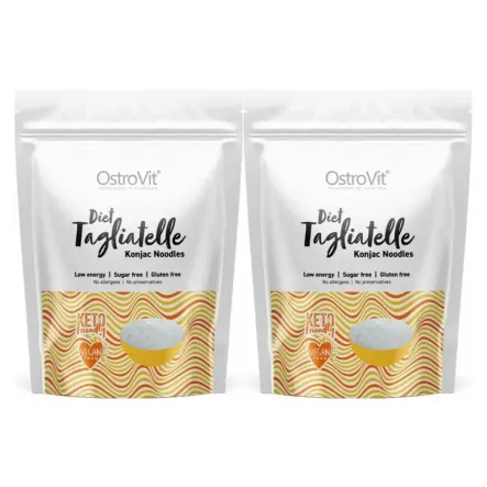 2 x Makaron Konjac Diet Tagliatelle Konjac Noodles Keto Friendly 400 g (250 g) - OstroVit