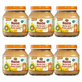 6 x Deser dla Niemowląt Przetarta Gruszka Bio Demeter 125 g - Holle
