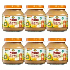 6 x Deser dla Niemowląt Przetarta Gruszka Bio Demeter 125 g - Holle