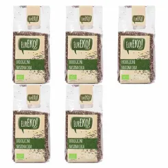 Nasiona Chia 1 kg Bio Zestaw 5 x 200 g - Eureko - Szałwia Hiszpańska Eko