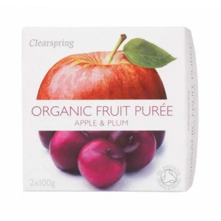 Deser Jabłko-Śliwka Bio 200 g Clearspring