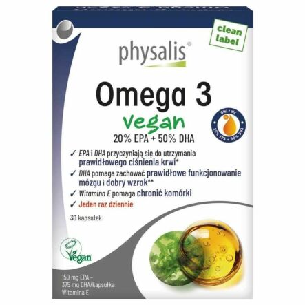Omega 3 Vegan 30 Kapsułek - Physalis