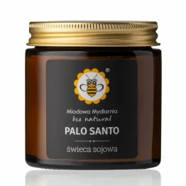 Świeca Sojowa Palo Santo 120 ml - Miodowa Mydlarnia