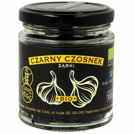 Czarny Czosnek Ząbki BIO 100 g - Pięć Przemian