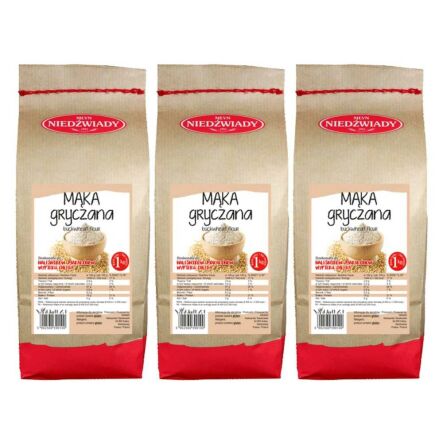3 x Mąka Gryczana Typ 2000 1 kg - Młyn Niedźwiady