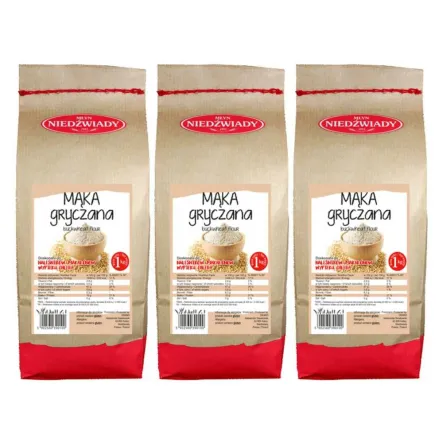 3 x Mąka Gryczana Typ 2000 1 kg - Młyn Niedźwiady