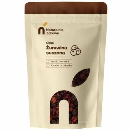 Żurawina Suszona Cięta 1 kg - Naturalnie Zdrowe