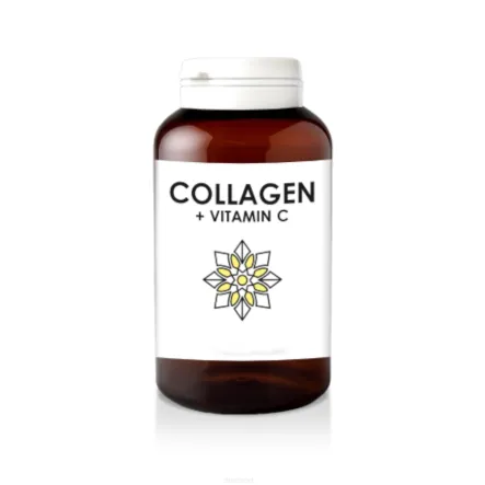 Kolagen Wołowy + Witamina C 300 mg 200 Kapsułek Diet Food