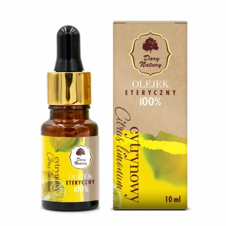 Olejek Eteryczny Cytrynowy 100% 10 ml - Dary Natury