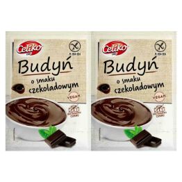 2 x Budyń o Smaku Czekoladowym Bezglutenowy Bez Dodatku Cukru 40 g - Celiko