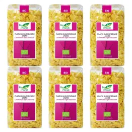 6 x Płatki Kukurydziane Jasne Bio 250 g - Bio Planet - Płatki Śniadaniowe Eko