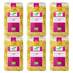 6 x Płatki Kukurydziane Jasne Bio 250 g - Bio Planet - Płatki Śniadaniowe Eko