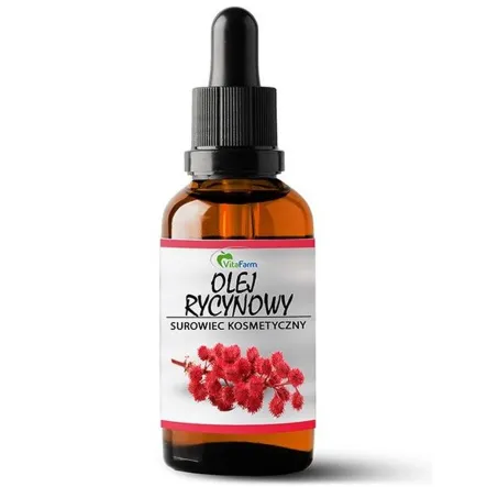 Olej Rycynowy Nierafinowany Tłoczony na Zimno 100 ml - Vitafarm