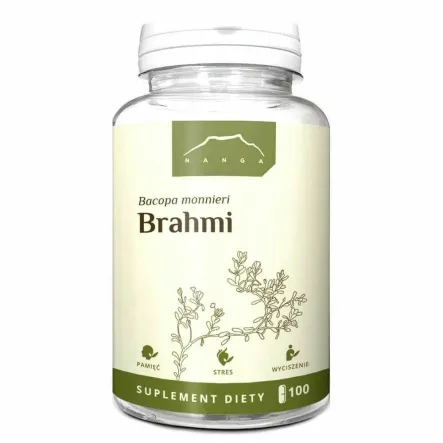 Brahmi (Bacopa Monnieri) 100 Kapsułek - Nanga