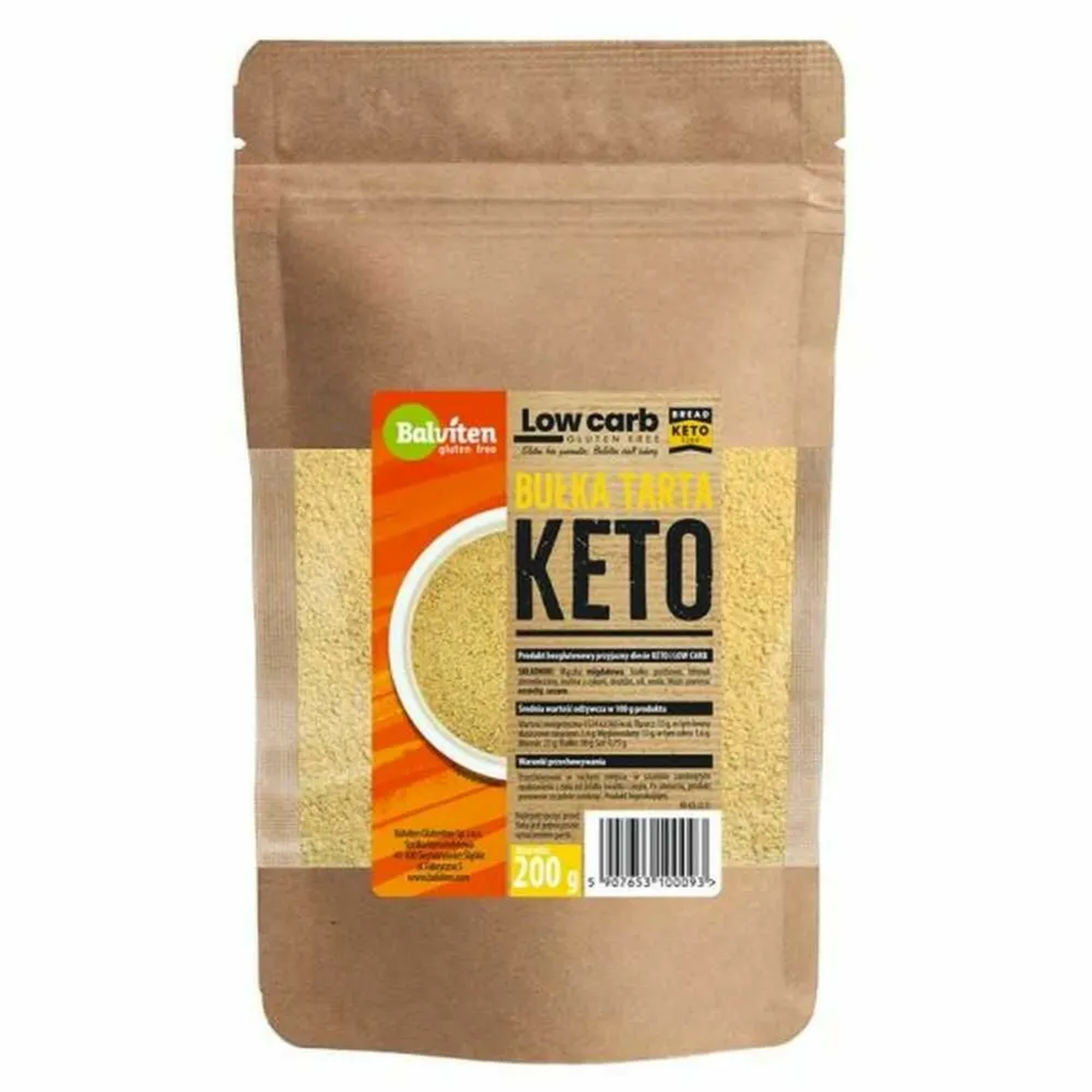 KETO Bułka Tarta Bezglutenowa Low Carb 200 g - Balviten