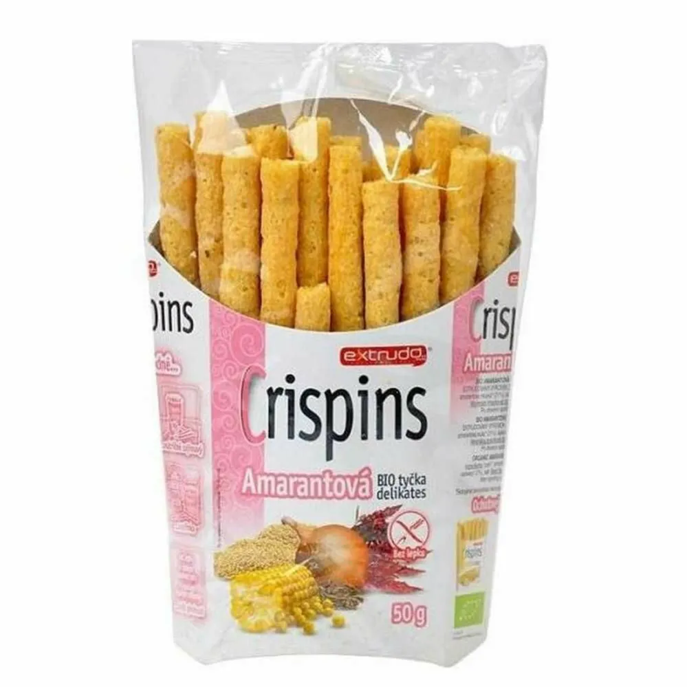 Paluszki Amarantusowe Bezglutenowe Bio 50 g - CRISPINS