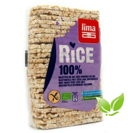 Cienkie Wafle Ryżowe Pełnoziarniste Bio 130 g - Lima