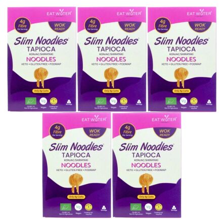 5 x Makaron z Tapioki i Konjac Noodles Bezglutenowy Bio 200 g - SLIM NOODLES