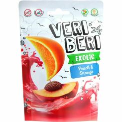 Żelki Exotic Brzoskwinia i Pomarańcza z Kokosem 50 g - Veri Beri