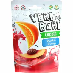 Żelki Exotic Brzoskwinia i Pomarańcza z Kokosem 50 g - Veri Beri