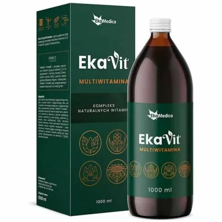 Ekavit Multiwitamina Plus (Kompleks Witamin i Naturalnych Ekstraktów Roślinnych) 1 l - Ekamedica