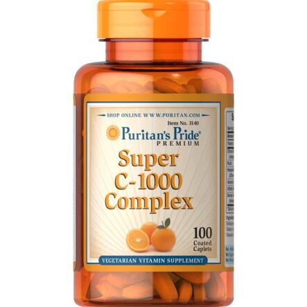 Super C-1000 Complex 100 Tabletek - Puritan's Pride ( Ascorbic Acid ) - Wyprzedaż